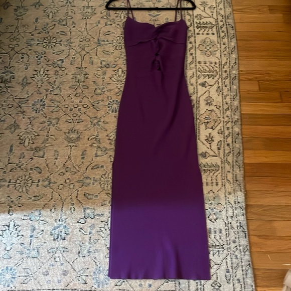 Ribbed midi dress - Picture 1 of 5